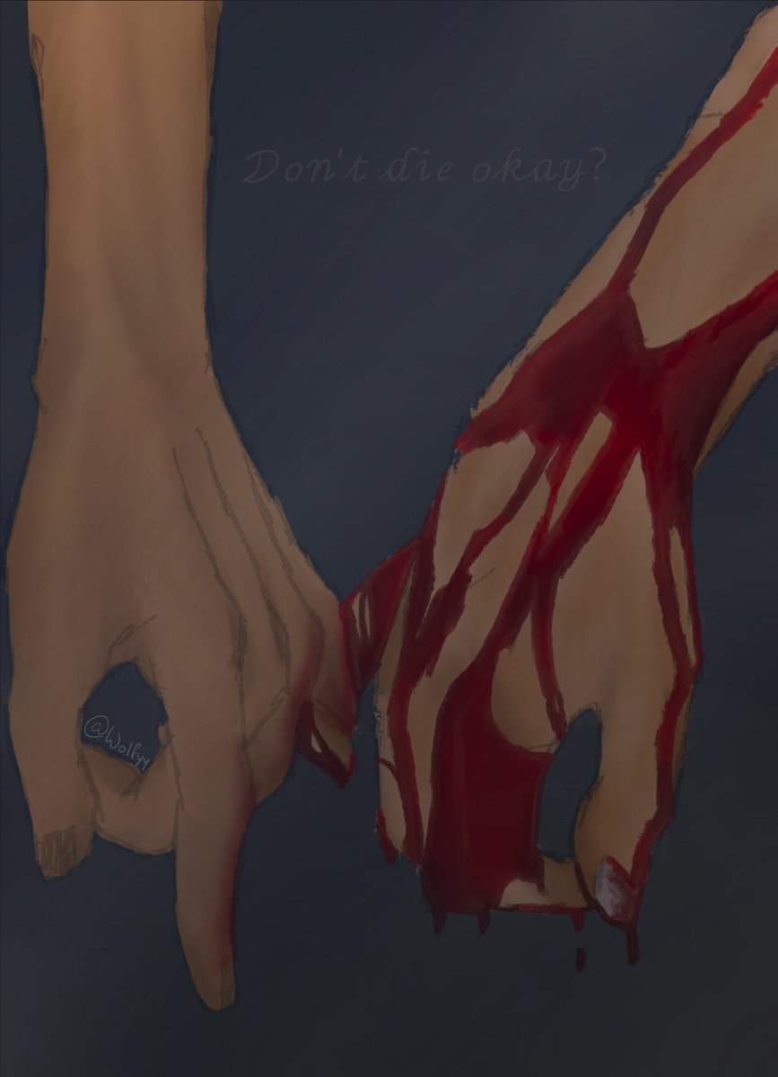 WoIfyy_'s tweet photo. TW: BLOOD ⚠️ 
* 
*
“Don’t die, okay?”

First Berray/Bermond art :]
@Valkyrae @Nolarck #bermond #berray #nopixelfanart https://t.co/DunMZs0aSp