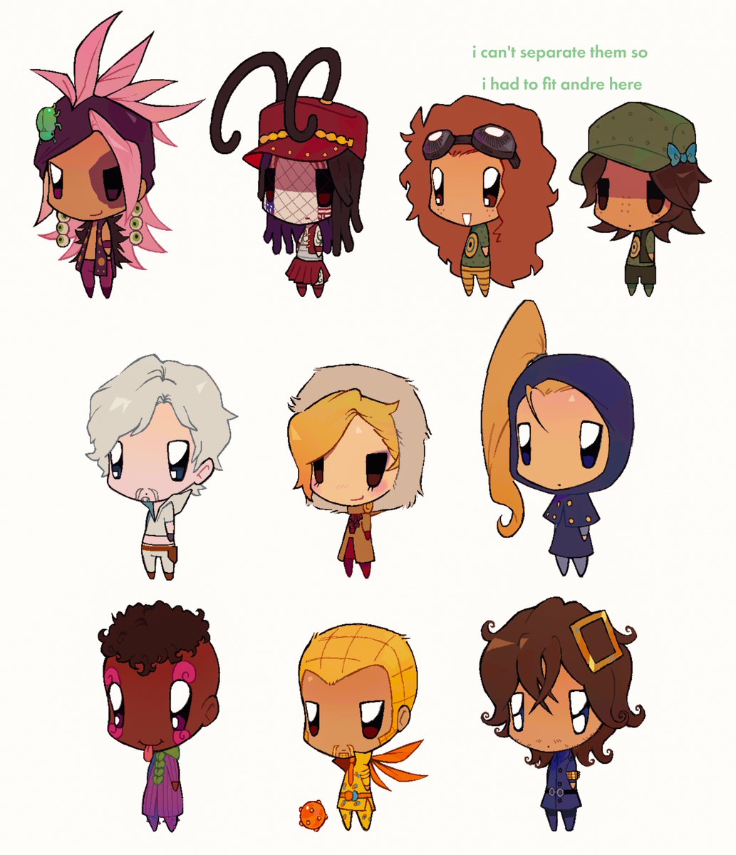 eIasmobranchii's tweet photo. #jjba #sbr i hired these bugs to stare at you https://t.co/opRFGDfBYQ