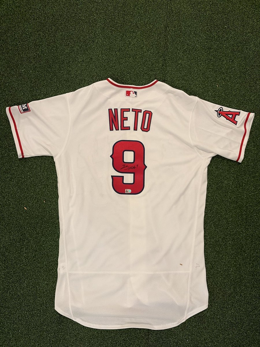 RampIVMem's tweet photo. Bobby told the story, now here are the pieces.

A signed Zach Neto Angels uniform, a newspaper featuring Nolan Ryan on the cover signed by Ryan himself, and a still-wrapped Mother’s Cookies Nolan Ryan Angels card.

One story. One lot. Straight from the collection. https://t.co/y4KjnnTFAC