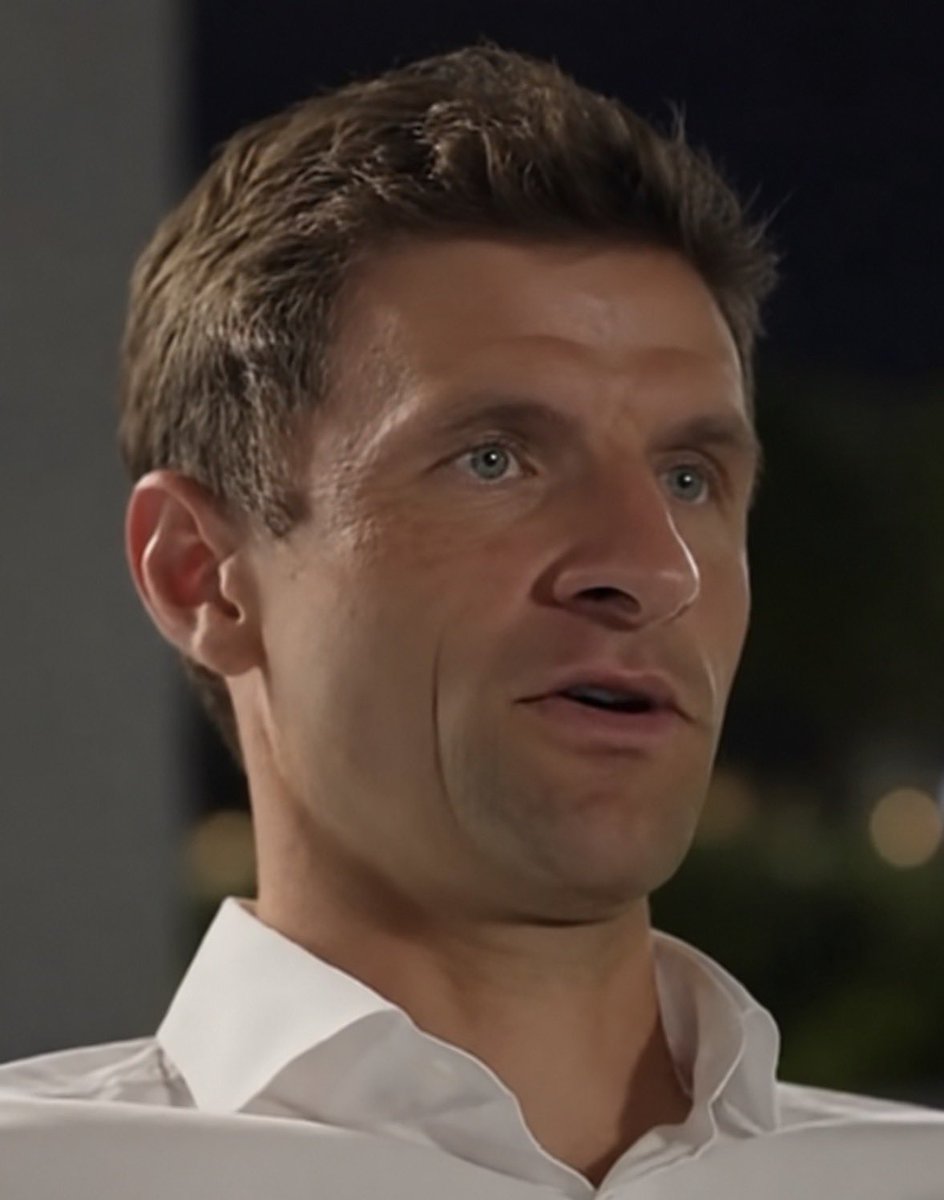 ChinoUTD's tweet photo. 🚨 Thomas Muller on Jurgen Klopp’s Germany against Serbia:

“I watched the first ten minutes and thought, ‘Okay. This looks different.’

Then twenty minutes passed and Serbia still hadn’t really started playing.

At some point I stopped watching Germany and started watching the Serbian striker.

I felt sorry for him. (laughs)

Germany would lose the ball, three players would immediately run towards it, win it back and start attacking again.

Serbia would finally clear it.

Ten seconds later, Germany had the ball again.

I texted one of the boys at half-time:

‘Has Klopp explained to Serbia that they’re allowed to keep the ball?’

He replied:

‘Apparently not.’

That’s when I knew Jurgen’s football had arrived.

Thirty-two shots. Twelve corners. Almost four expected goals. Serbia had one shot all evening.

ONE.

The funny thing is Germany only won 2-0.

If somebody woke up tomorrow, saw the score and said, ‘Comfortable Germany win,’ he’d have absolutely no idea what happened to Serbia.

This wasn’t 2-0.

This was 90 minutes of Serbia trying to leave a room and Jürgen Klopp repeatedly closing the door.

After the match I saw him smiling.

I thought, ‘There it is.’

I’ve seen that smile before.

Liverpool used to give managers that smile.

Now apparently he’s brought it home.”