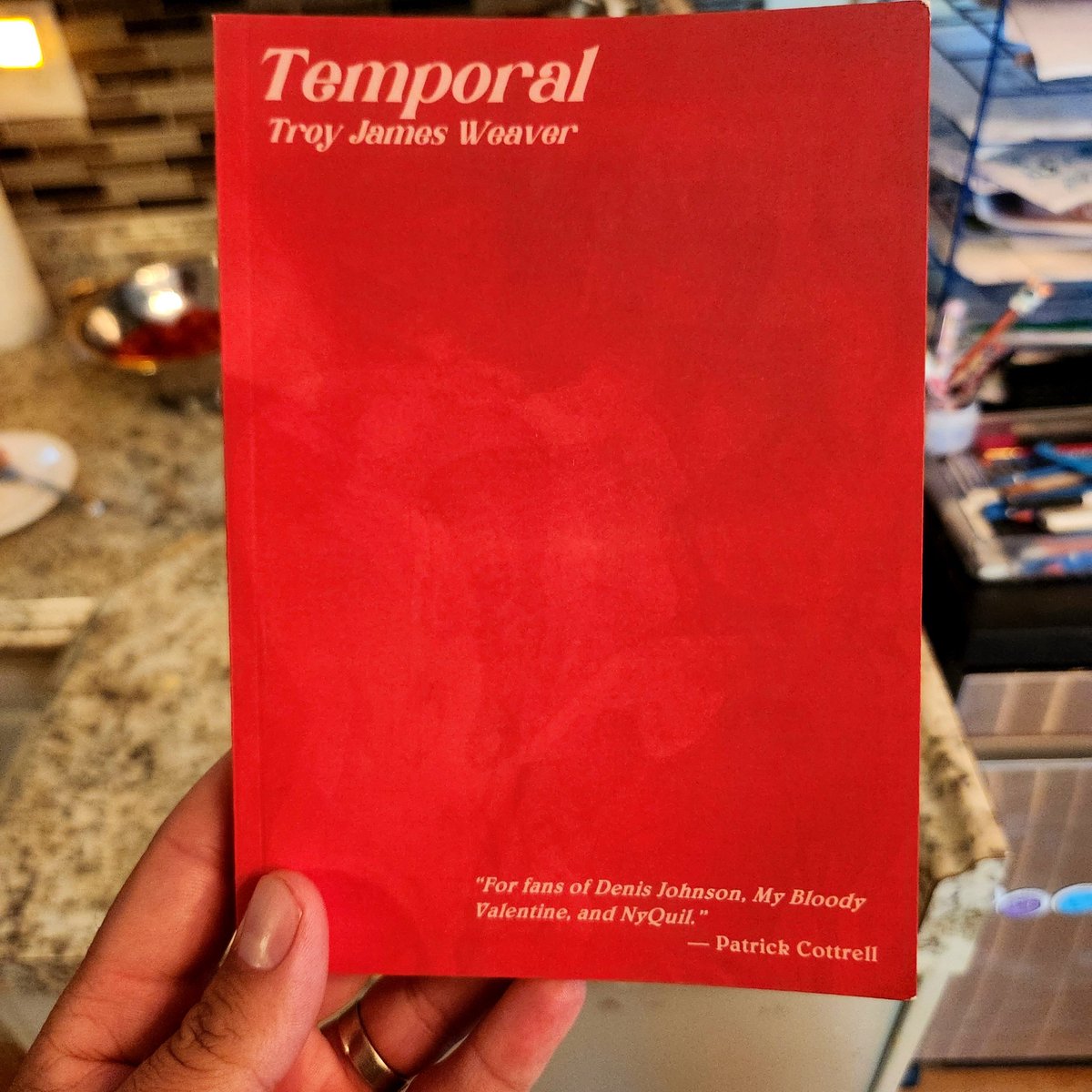 PatioBack's tweet photo. Finally, someone is reprinting Troy James Weaver's iconic novel Temporal. It's one of the coolest and darkest books you'll ever read. Preorders open now https://t.co/4kbMYyrTNL