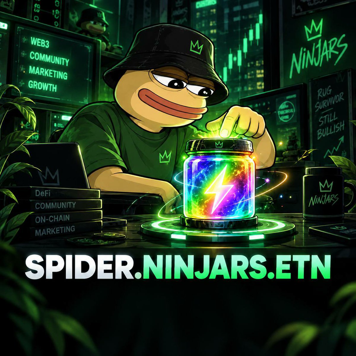spiderweb3_xyz's tweet photo. 🫙 @ninjars_ Marketing Team
DeFi native. Rug survivor. Still bullish.
⚡ $ETN addict. Community grinder. Always online.

👾 Play:
https://t.co/wefJgjMB14

💬 Chat with us:
https://t.co/3hYq40dAKr https://t.co/1DVfU1H1r4
