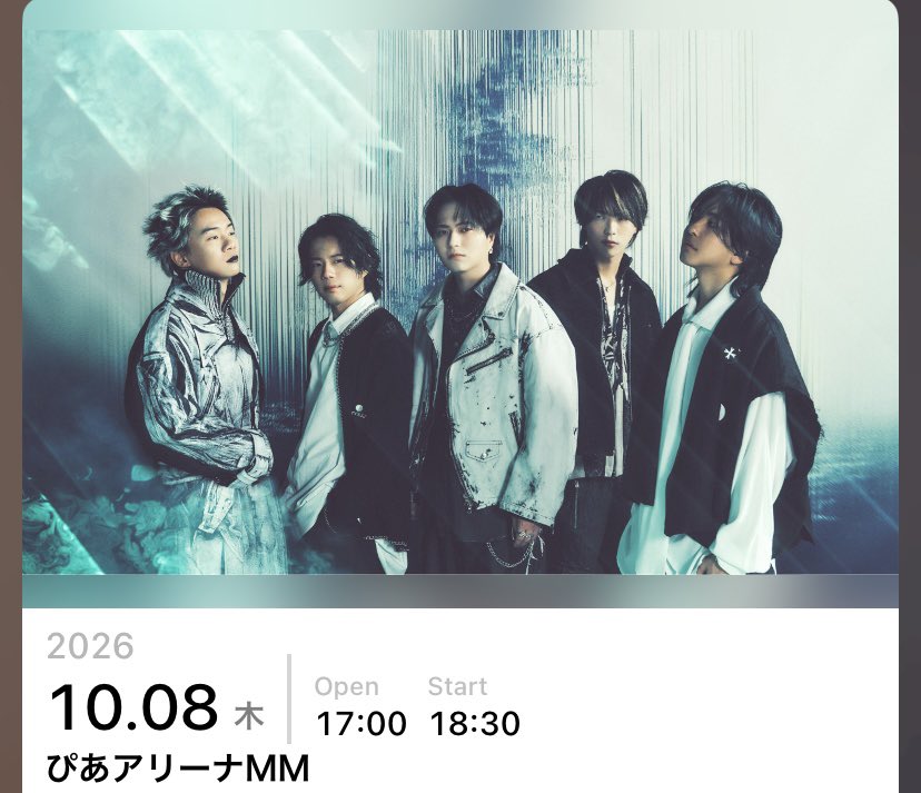 TAsYAeNAa_'s tweet photo. わーー！！！
正直場所はすごくいい！って訳ではないけど行けるだけ嬉しい😭😭 https://t.co/6vxvimH6m1