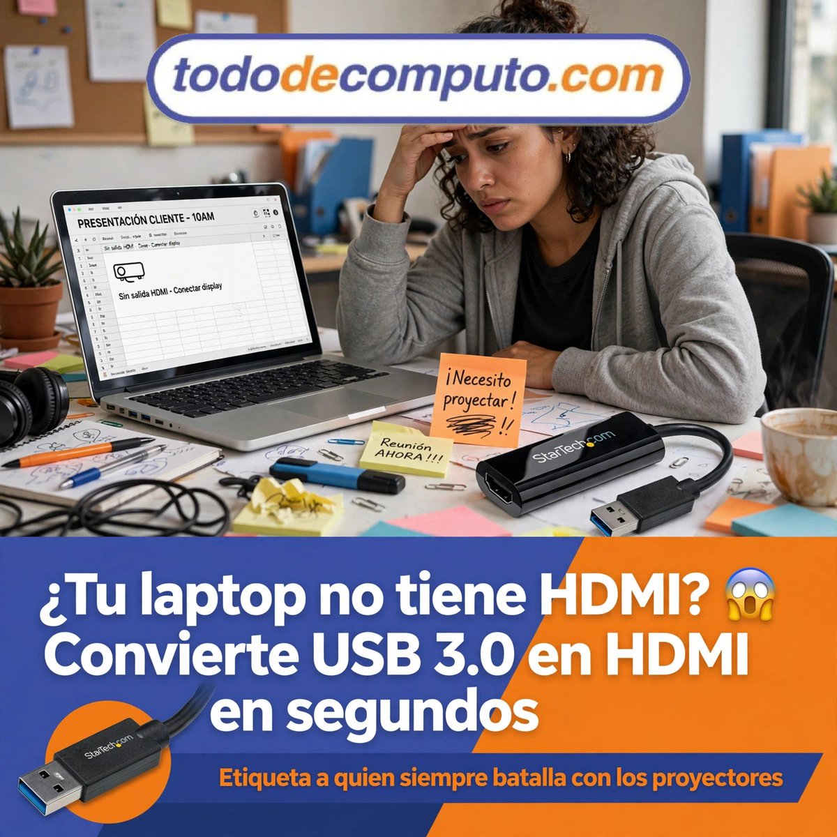 TODODECOMPUTO's tweet photo. https://t.co/jO0yab5Hm0
Convierte USB 3.0 en HDMI Full HD al instante. STARTECH USB32HDES original en https://t.co/SqN6RZ3vPH. Plug &amp; Play Windows, compacto y potente. #StarTech #USB32HDES #AdaptadorUSBHDMI #Multimonitor #TododeComputo https://t.co/iwvQ4fuTcz