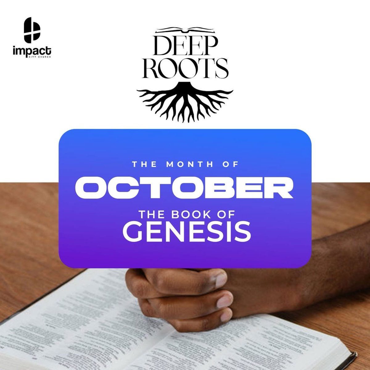 impactcity_gh's tweet photo. Hello Impact Nation 
In this month of October, we will be journeying through the book of Genesis

Let us dedicate ourselves to reading and building ourselves up in the spirit!
The Lord bless you.

#Impactishere #BookofGenesis #NyameSo https://t.co/bTs2iE8wdn