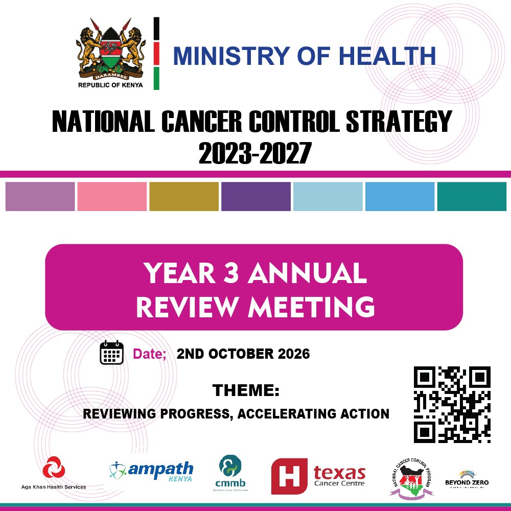 CancerProgramKE's tweet photo. Today MOH Kenya through NCCP is reviewing the National Cancer Control Strategy (2023–2027) to track progress, share key lessons, and set priority actions for the remainder of the implementation period to advance cancer care in Kenya. https://t.co/JDWDThAzn5
