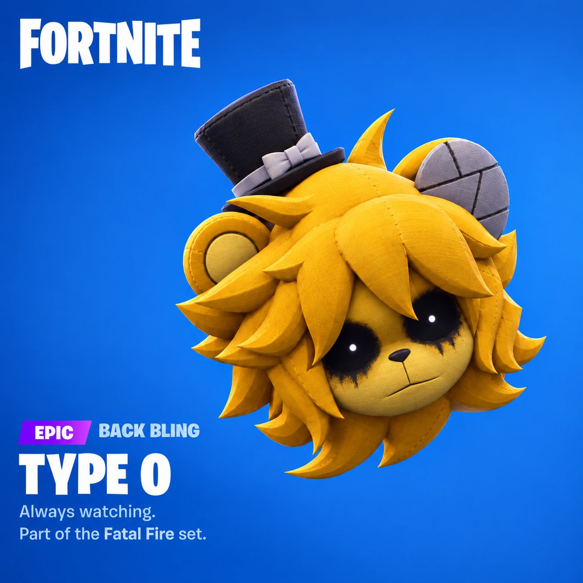 OfficialW_C's tweet photo. NEW "TYPE 0" BACK BLING DECRYPTED
#FNAF #Fortnite #leaks https://t.co/fVBlyYmqtj