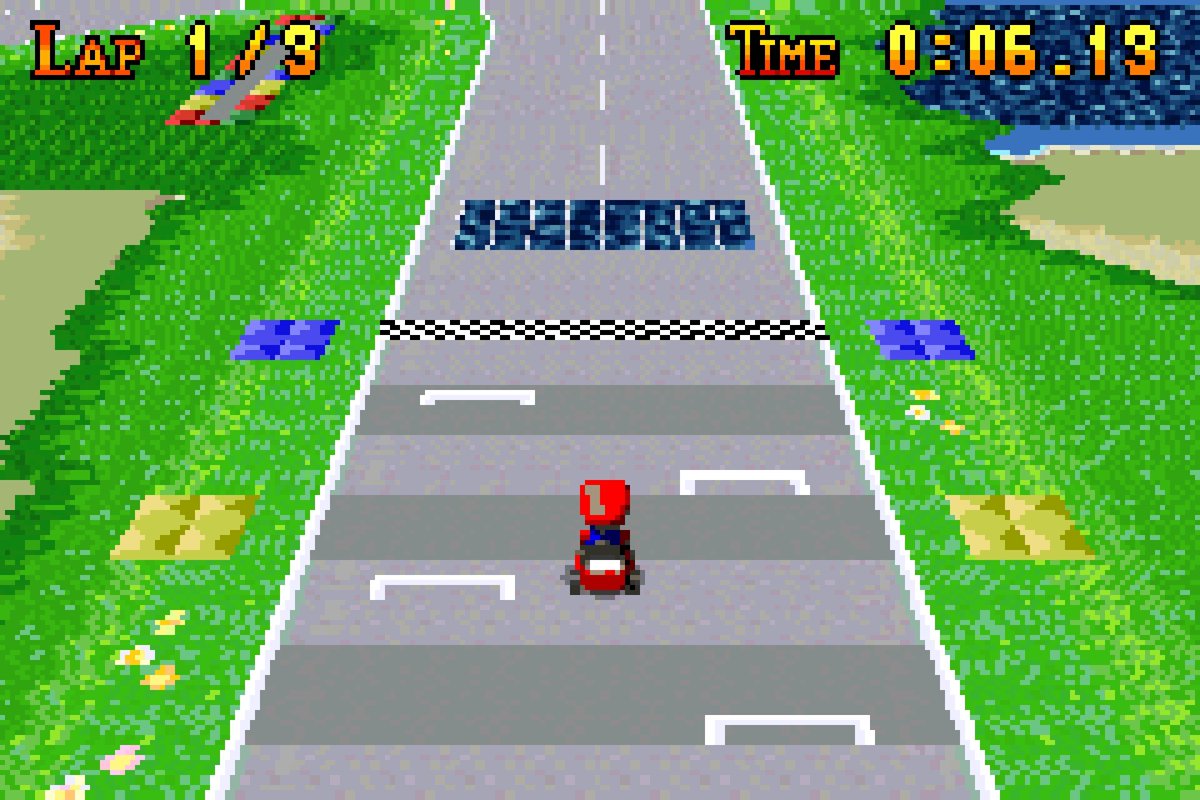 personalplexus's tweet photo. FACTOID 2: there's an unreleased gba mario kart called "mario kart xxl". it was a tech demo showing off multi layer rendering and scrolling. ultimately as you can guess since it's not a real game, nintendo rejected this demo. https://t.co/TXmFLmGol6