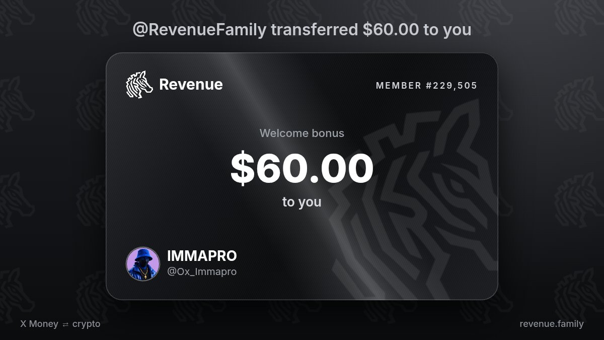 Ox_Immapro's tweet photo. I picked up $60.00 from @RevenueFamily https://t.co/FwCL1BjZHN