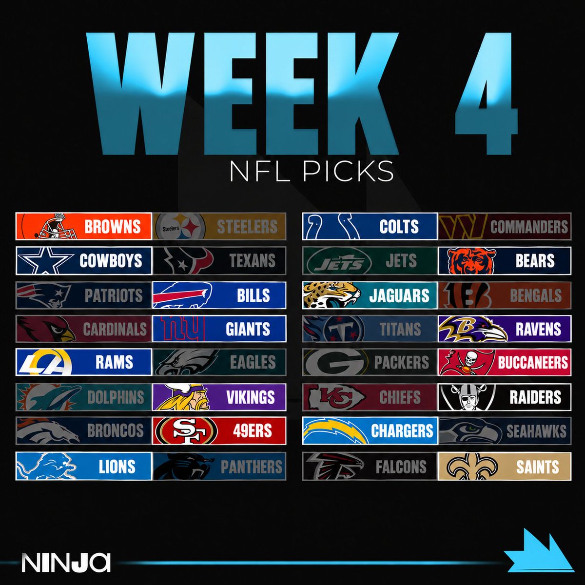 Ninja's tweet photo. WEEK 4 TONIGHT https://t.co/1qzMT5SQ0Y