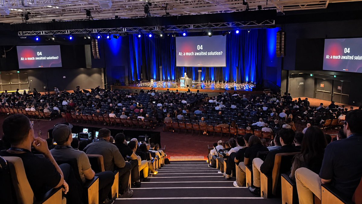 BSidesCbr's tweet photo. @Synacktiv It was a pleasure having Renaud join us from France! A fantastic keynote and a real highlight of BSides Canberra 2026. Thanks for making the trip! https://t.co/ZU1RPO8zK8