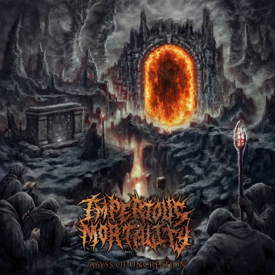 KMANRIFFSMetal's tweet photo. FULL FORCE FRIDAY:🆕October 2nd 8⃣2⃣🎧
IMPERIOUS MORTALITY - Abyss Of Uncreation 🇩🇰⚛️
Debut album from Copenhagen, Danish Brutal Death Metal outfit⚛️
AL➡️https://t.co/F8qOhkxjBL⚛️
#ImperiousMortality #AbyssOfUncreation #BrutalDeathMetal #NewStandardElite #FFFOct2 #KMäN https://t.co/BmzaGxdKUU