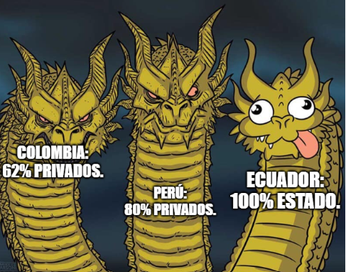 AndresVergara's tweet photo. ¿Qué porcentaje de la electricidad generada (GWh) en Perú, Colombia y Ecuador la producen empresas privadas y qué porcentaje el Estado? https://t.co/yZyVr2VePo