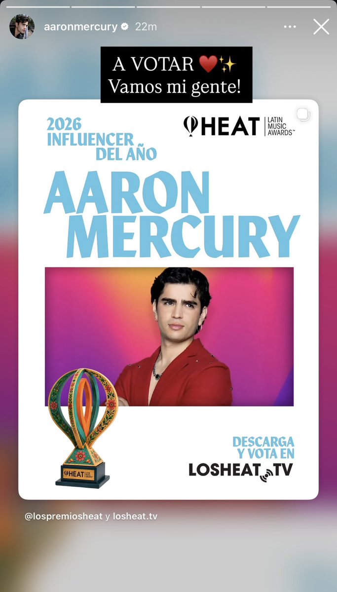 Steph0zz's tweet photo. Ya habló el patrón🫡Vamos a darle con todo a estos premios, aqui el link del condensado de las nominaciones.

https://t.co/RUyp4X0utf

#TuAwards #EliotAwards2026 #Instafest #HeatLatinMusicAwards #AaronMercury #Mercurials https://t.co/OfH1gpatZW