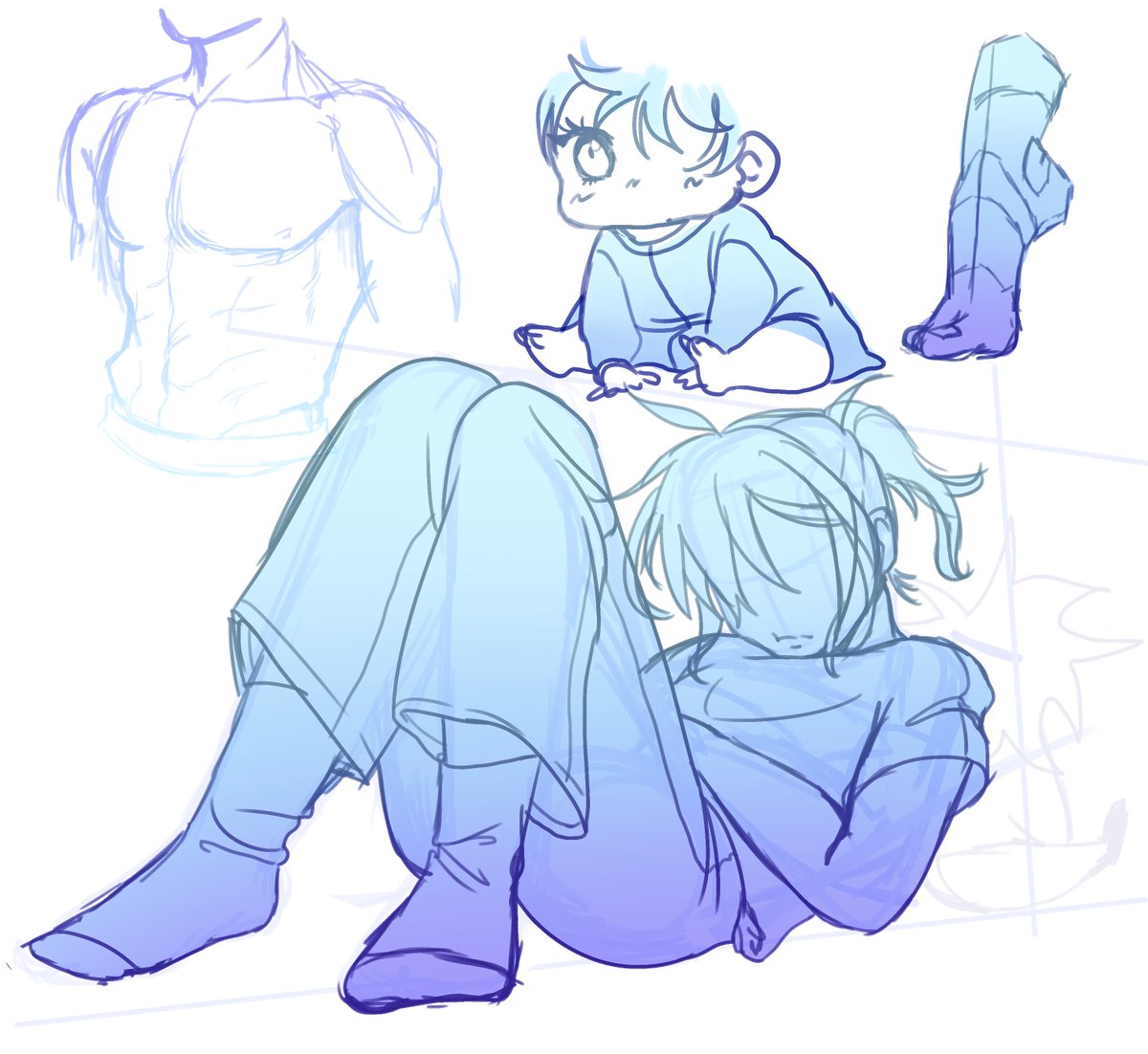 razenarsl85577's tweet photo. I prefer sketching than draw a full drawing when I get an art block. if the sketch was wrong or random, I wouldn't feel like the worst artist on earth. https://t.co/FNtWjx0cuE