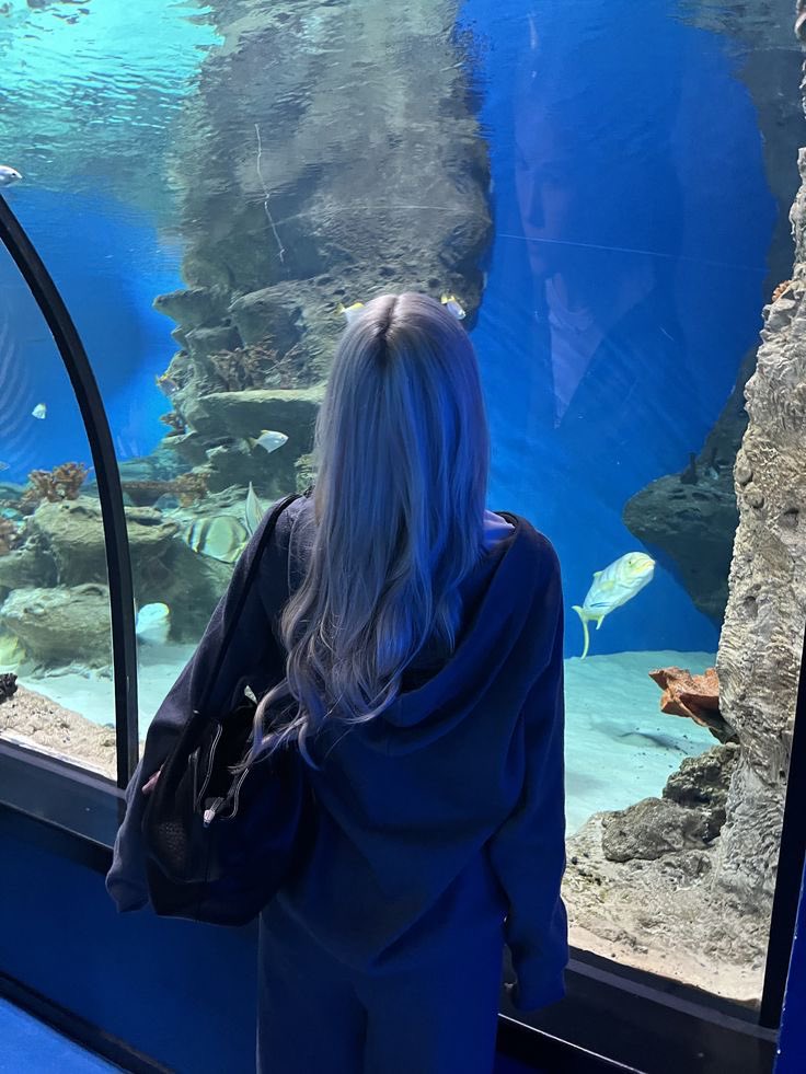 Dracuari's tweet photo. dahlia conociendo el acuario<33 https://t.co/FZyMkgGYir