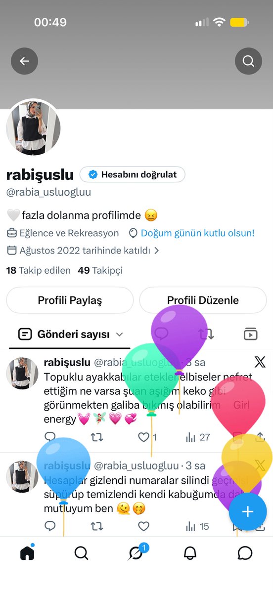 rabia_usluogluu's tweet photo. Ana bugün benim doğum günüm müş 😖😖😖😂 https://t.co/WHUNKPzNBg