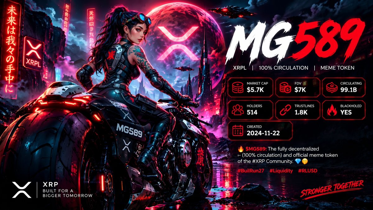 MoonGirl589's tweet photo. The foundation for XRPL #Gaming is officially locked in. ๐
๐น๏ธFramework builds for $XMeta Worlds are undergoing active #infrastructure stress tests under the MG589 matrix.
We are bringing frictionless, fully on-chain gaming straight to the $XRP #Ledger.
โจ#XMeta #MG589 #XRPL https://t.co/ikTzLVbiSB