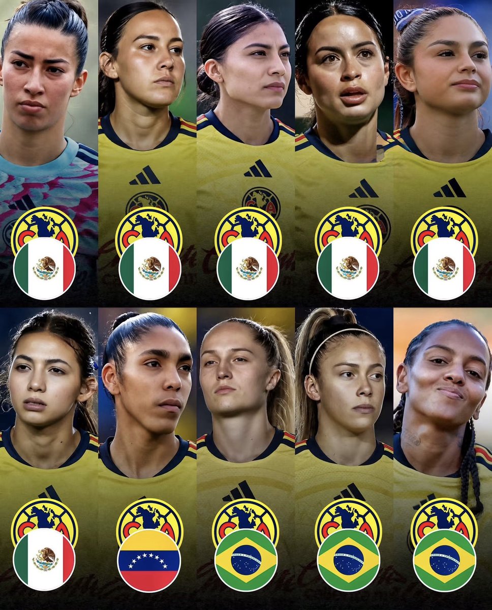 Manuu1390's tweet photo. ¡¡SE LO MERECEN COMPLETAMENTE!! 🫡👏🏻

🦅 10 ÁGUILAS CONVOCADAS A SUS SELECCIONES en esta fecha FIFA de octubre.

🇲🇽 6 | 🇧🇷 3 | 🇻🇪 1

PRÁCTICAMENTE, UN EQUIPO COMPLETO. 🔥

💛💙 POR ALGO SOMOS EL AMÉRICA. https://t.co/9GG0kxh2cd