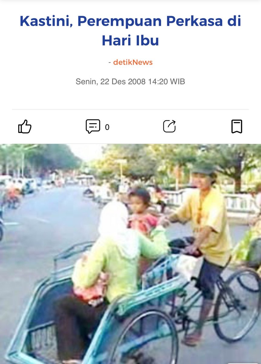 nozelism's tweet photo. Nih bukti perempuan bisa jadi tukang becak. Terus apa? https://t.co/HwhboQQIm4
