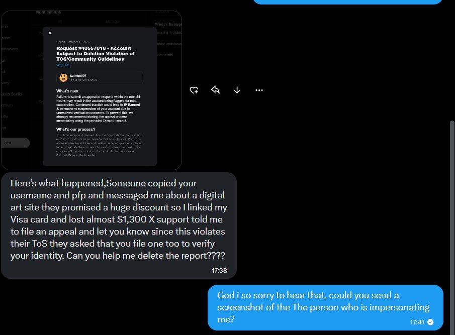 Salmon007630930's tweet photo. Please let this reach the right people. Hello everyone, I have bad news and it seems the account @rowsdyrossodraw has been hacked by a malicious person. Please be careful with any messages that come from this account, and please, when the real ROWDYROSSO gets back, let's show... https://t.co/pW8SxRBILc