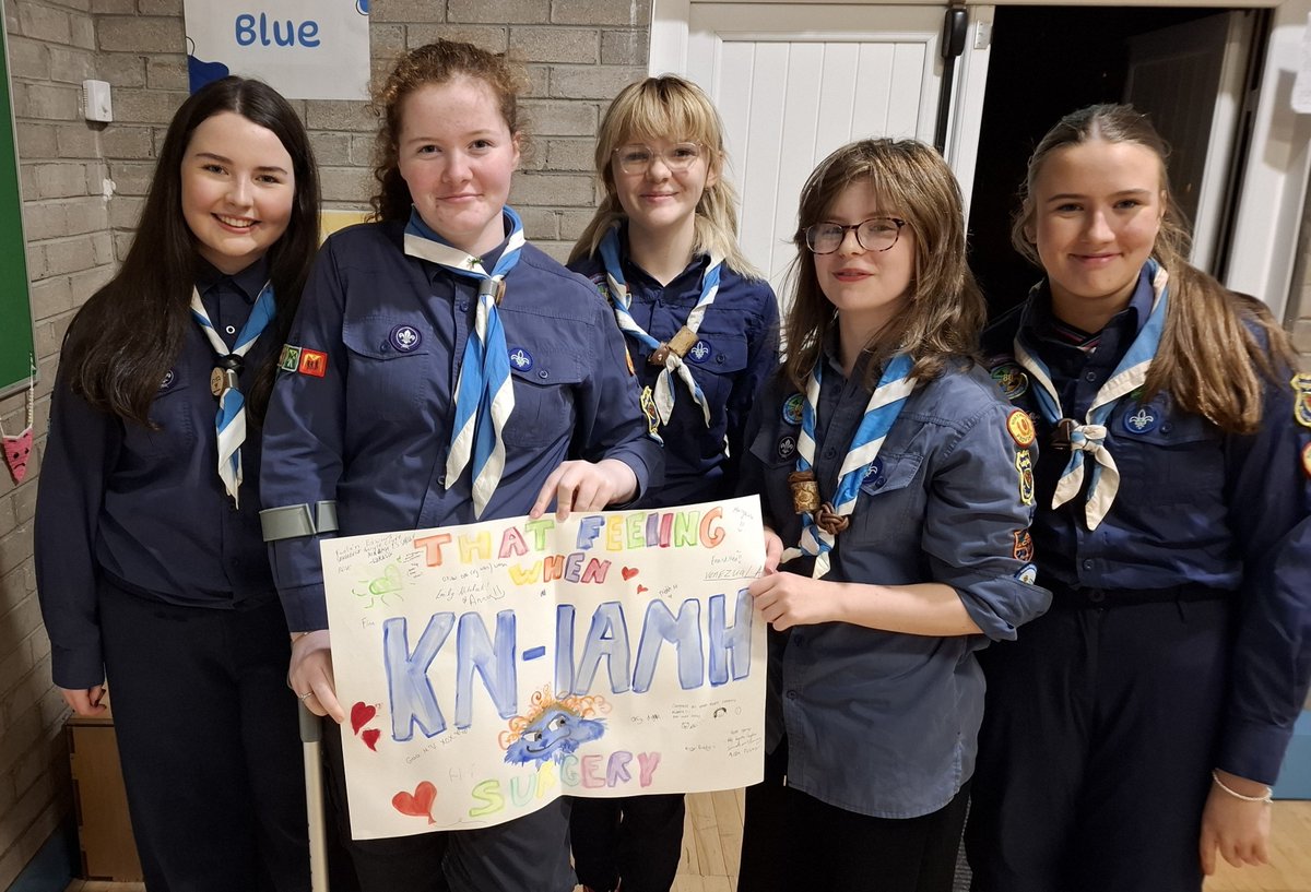 newryscouts's tweet photo. Give a #scout some flour 🌾, eggs🥚 yoghurt and milk 🥛and a few store cupboard items and watch them make a meal 🍽️. Flat bread 🍞 Omelette 🍳, Garlic Bread 🥖with Pancakes 🥞  Scones 🥮 and Popcorn 🍿for afters 😋. #MasterChef scouts style 👩‍🍳 #SkillsForLife #AdventureBeginsHere https://t.co/LD98GCon6i