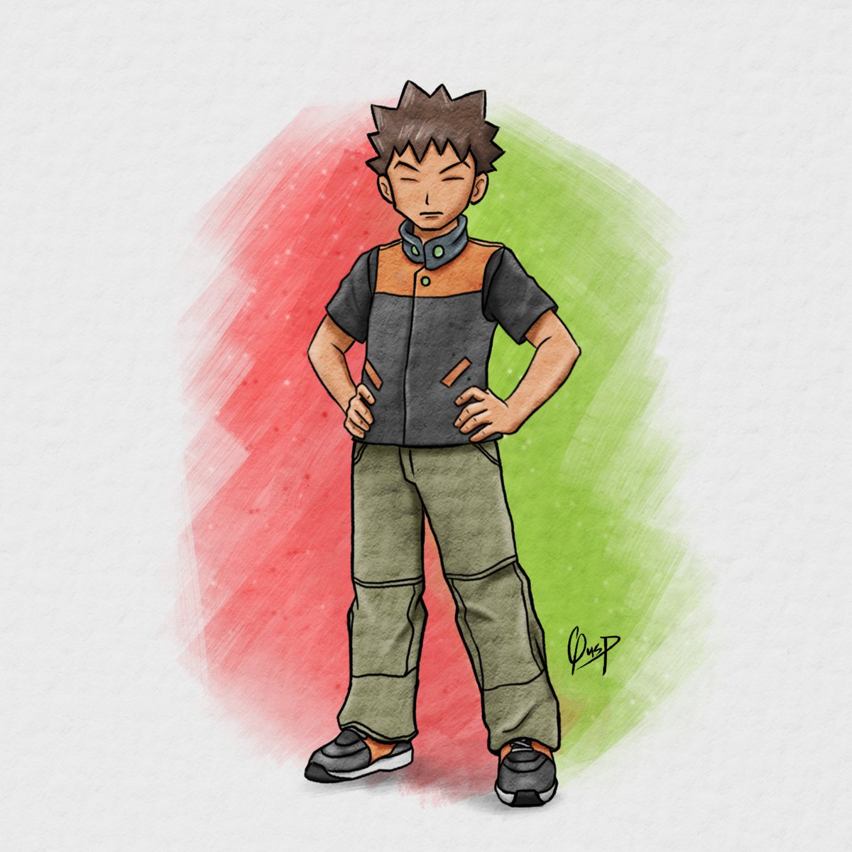 PKMMoments's tweet photo. Brock de Pokémon Rojo Fuego y Verde Hoja. Se que este no será popular, pero quiero dibujar a todos los líderes de los juegos de GBA ❤️

#brock #pokemonrojofuego #pokemonverdehoja https://t.co/bD4zo3qrY8