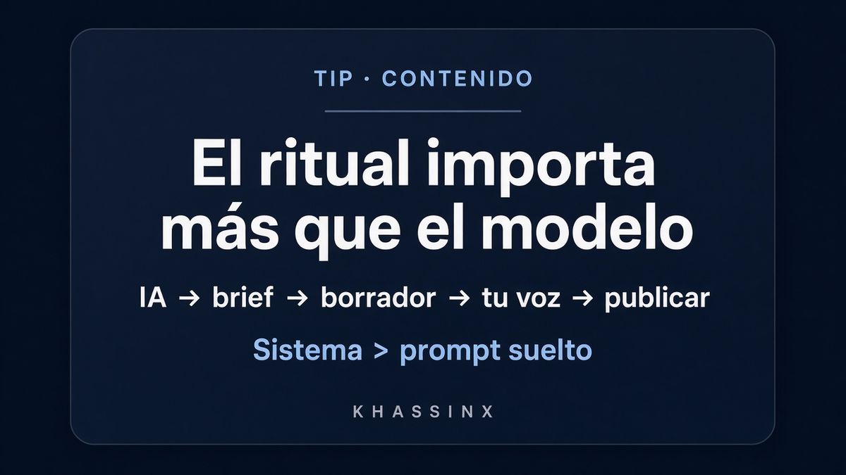 abialonso's tweet photo. Todo el mundo habla del nuevo modelo de IA.

Casi nadie lo baja a un sistema de posts en LinkedIn.

Prueba hoy:
1) Tu oferta en 3 bullets
2) 5 ganchos con la objeción del buyer
3) Elige 1 y publica con prueba

La ventaja no es el modelo. Es el ritual. https://t.co/ldybFr6lkY