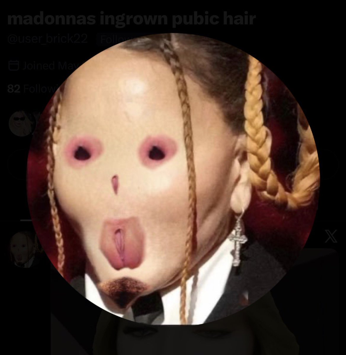 BaddaBingBarbie's tweet photo. Omg all I see is Madonna, Lil Kim, and Cardi B merged into one person 😭 https://t.co/OIbUin9yPc