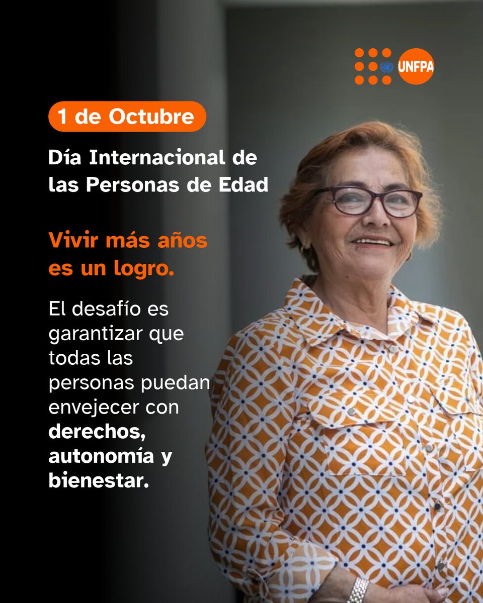 UNFPAPeru's tweet photo. Vivir más años es un logro del desarrollo. Garantizar que podamos vivirlos con derechos, autonomía y bienestar es una tarea que debemos anticipar desde hoy.

El Perú está envejeciendo. Según los Censos Nacionales 2025, las personas de 60 años o más ya representan el 14,8 % de la población. Pero envejecer no significa lo mismo para todas las personas: persisten desigualdades económicas, territoriales y de género que condicionan la salud, los cuidados y la autonomía a lo largo de la vida.

En este #DíaInternacionalDeLasPersonasDeEdad, desde el UNFPA en Perú ponemos la evidencia en el centro para contribuir a políticas y sistemas de salud, cuidados y protección social capaces de responder a una sociedad cada vez más longeva.

Porque prepararnos para el envejecimiento poblacional es construir, desde ahora, una sociedad para todas las edades.

🔎 Conoce más sobre los envejecimientos del Perú:
https://t.co/ye5tAe4Chw