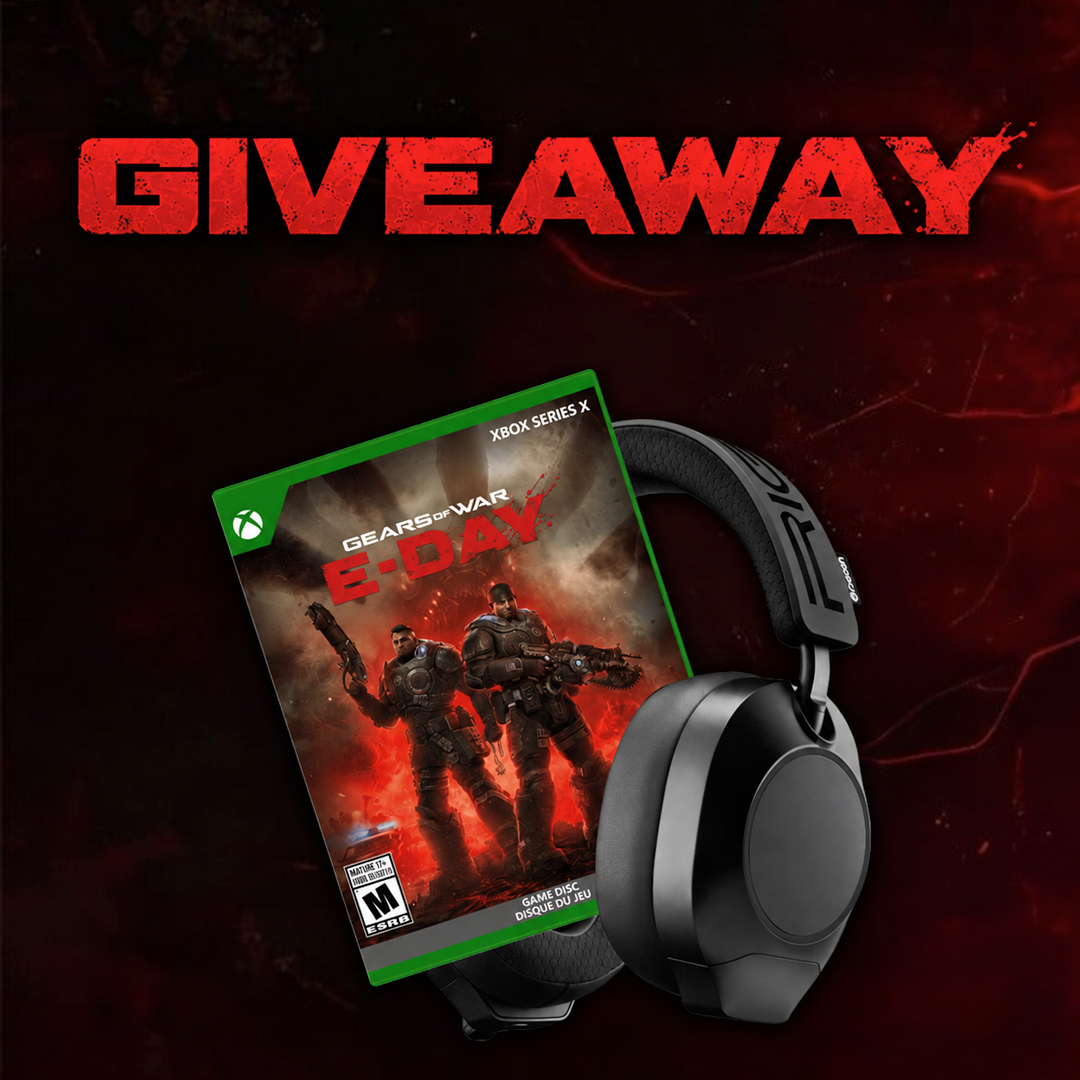 RIGGaming's tweet photo. Get ready for Emergence Day with RIG's exclusive Gears of War: E-Day giveaway.

To win a copy of the game + R8 PRO headset:

🔘 follow @RIGGaming 
❤️ like this post 
🔁 share this post 
⚙️ comment your favorite Gears of War game

Check our other socials for multiple ways to enter. Winner announced next week.