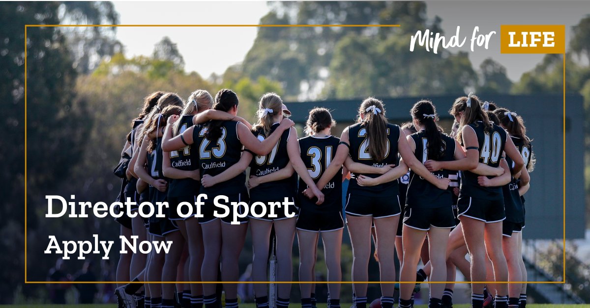 caulfieldgs's tweet photo. We are seeking a visionary Director of Sport to lead and evolve our dynamic, multi-campus program across both Junior and Senior School. Applications close: Sunday 11 October 

APPLY NOW: https://t.co/Buw9uNx591

#CaulfieldGrammar2026 #SchoolSport #DirectorofSport https://t.co/FtjkTaZpLO