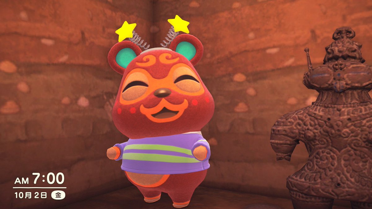 yudeegg_katame's tweet photo. おはようのどぐろうちゃん
#どぐろう #Clay #Boliche #NintendoSwith2 #どうぶつの森 #AnimalCrossing #ACNH https://t.co/depzZKfu6K