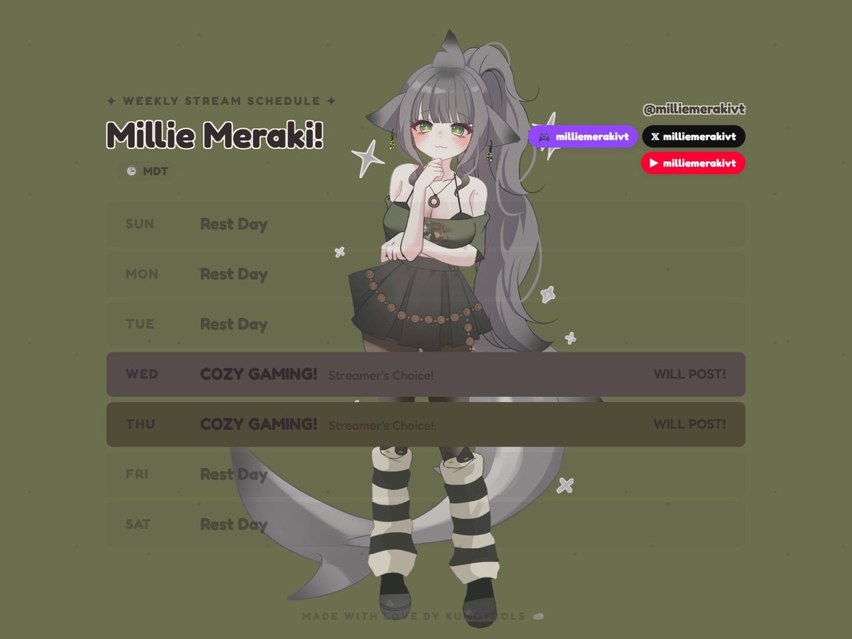 MillieMerakiVT's tweet photo. ✦ʚ Vtuber Introduction ɞ✦

hii! im millie! im your cozy black-tip shark that owns a matcha cafe by the sea!🍵 

I love playing a variety of games and letting my cozy and also chaotic side shine!

design: #moenaomii 
model art/reference sheet: #windiponyang https://t.co/SjoKmuCAx9