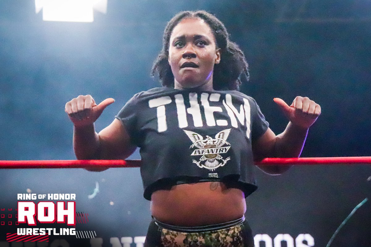 ringofhonor's tweet photo. .@TrishAdora202 of STP and @RachaelEllering are throwing down in a physical singles battle on #ROH TV!

📺 Watch ROH TV on #HonorClub at https://t.co/l79CE3grm1 https://t.co/J3i4isIOmJ