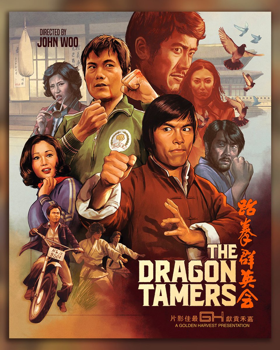 au_lorenzo's tweet photo. And another one for @88_films!
The Dragon Tamers 女子跆拳群英會, coming this December, with new artwork by me.
John Woo’s second feature film, this time, all the way to South Korea for some Taekwondo action!
#AsianCinema #BluRayArt #JohnWoo #Illustration #PosterArt https://t.co/X7bTzgFTbn