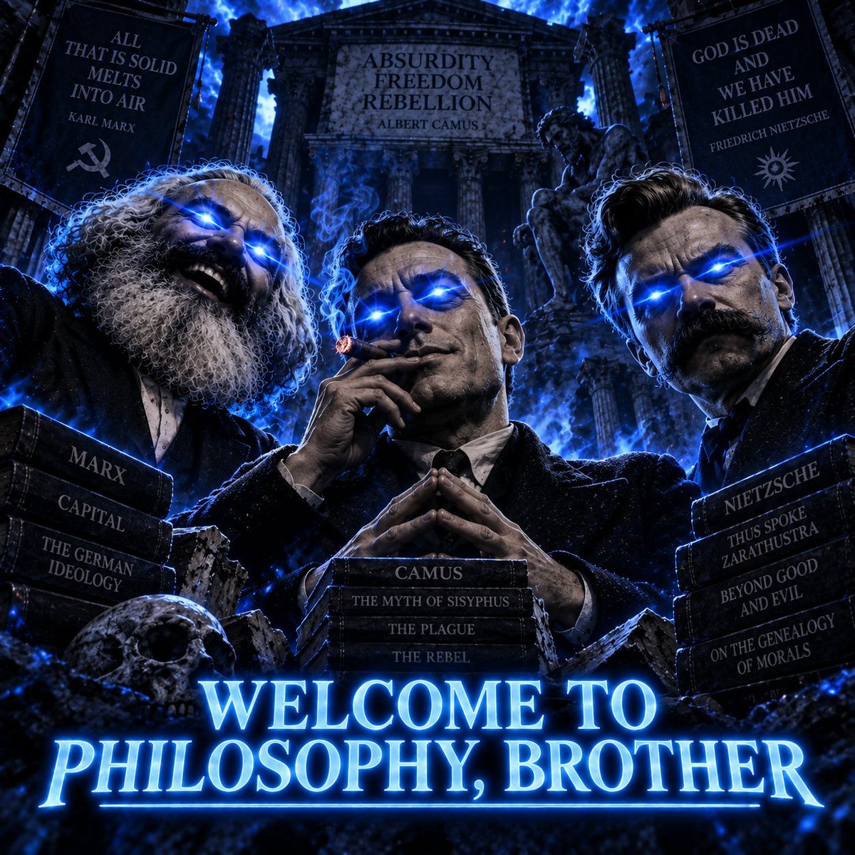 SunriseParasite's tweet photo. I love that Marx is in all of these https://t.co/HygsGHhDBk