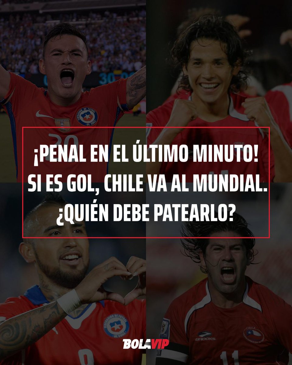 Bolavipcl's tweet photo. 👀⚽El penal que decide la clasificación, ¿a quién escogen? https://t.co/fmH5pGaHRP