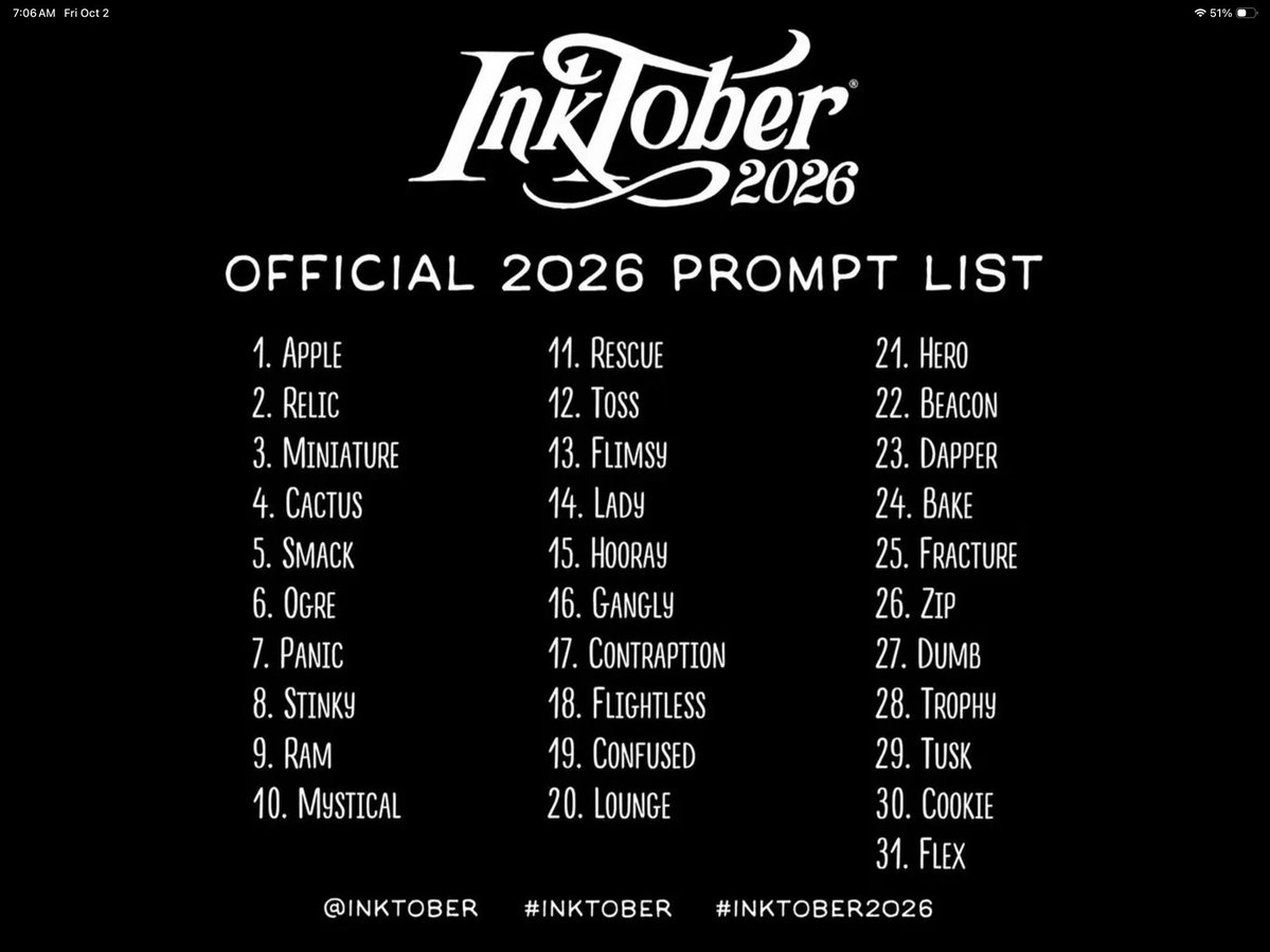 Luupoofy's tweet photo. Inktober—Apple

I won’t be participating in all of the prompts, except for the ones I feel extra inspired by😆

Likes and retweets are deeply appreciated❤️

#artmootsㅤ #smallartist https://t.co/es0nDVXFVO