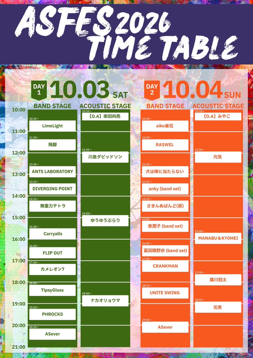 hanao_miyata's tweet photo. もうすぐ釧路へ
10/4(sun)AS FES
釧路のフロアの熱がすごく大好きで
かなりブッ飛んでて愛しくて
この映像のLiveも胸の中で熱いまま
みんな元気かな、会いたかった
物販も色々持っていきます👕
カレンダーは特典付にて受付中⚡️⚡️
AS ever感謝です*
北国の仲間たち、やってやろうな◎
#ASFES #釧路 https://t.co/i6DEBMKi0W