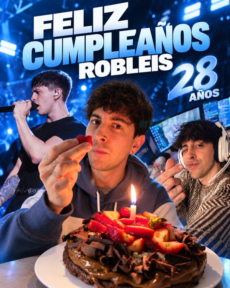 TndenciaStream's tweet photo. "Robleis"

Porque hoy es su cumpleaños número 28 y su comunidad lo lleno de felicitaciones. https://t.co/O7aYJYrkOm
