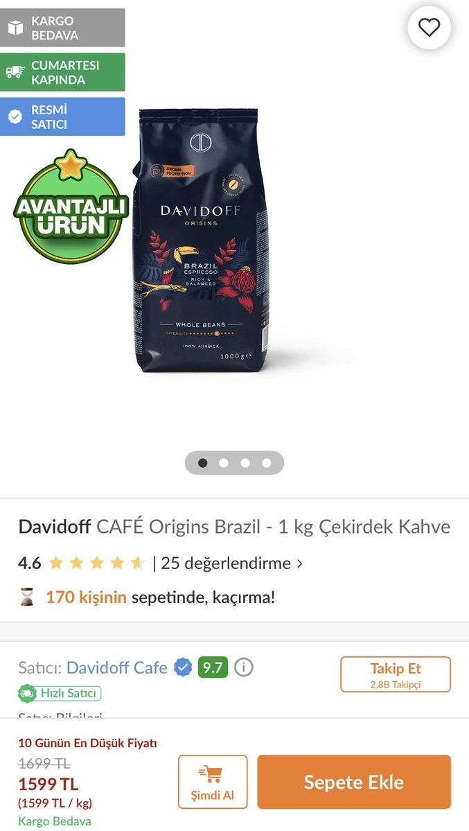 Ucuzabull34's tweet photo. Trendyol'dan senin için bir ürün ✨ https://t.co/cAcInHs7Tz

Kahve Sevenler Kaçırmasın Kargo da Bedava 📦 #reklam değildir         #trendyol https://t.co/3W6moa8fFT