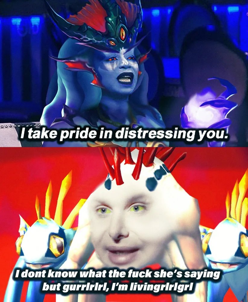 morisdreadvale's tweet photo. queen azshara commanding a bunch murlocs https://t.co/vokEx3EEXH