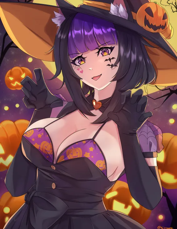 NicoENVT's tweet photo. Y'all ready to get spooky~? 

🎨 : Cinnabell2 | #gothnico https://t.co/uNiHK4CuTo