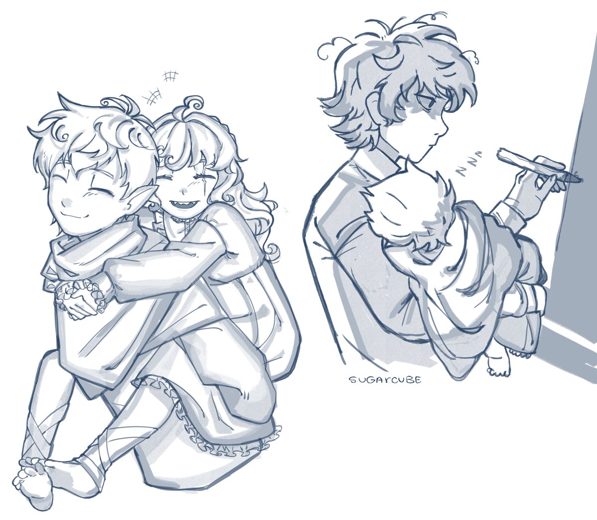cubodeazucar67's tweet photo. Doodle of their kids #Hijack https://t.co/O4KR9YqfA1