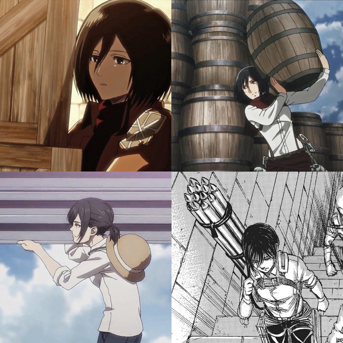 mdemoroha's tweet photo. mikasa carrying heavy stuffs on her own is my favorite genre https://t.co/UYHL72stZB