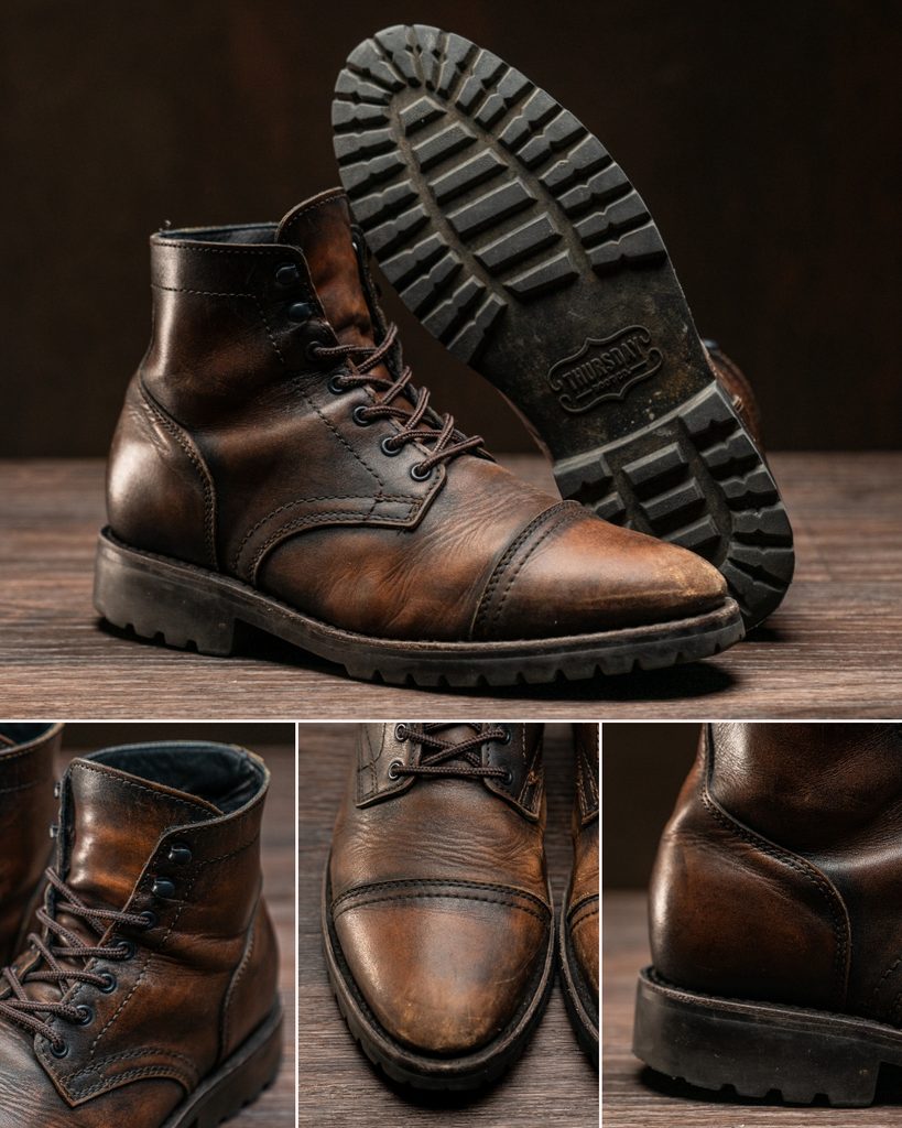 ThursdayBootCo's tweet photo. A well worn pair of Thursday Boots🏆 "Boots That Get Better With Age" - Esquire 

Thursday Boots makes the highest quality boots and sells them at the lowest sustainable markup possible.