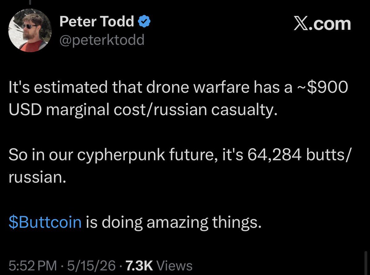 ButtCoin's tweet photo. Buttcoin is the world’s first memecoin with 15 years of lore. It’s your favorite crypto guy’s favorite crypto. 

$Buttcoin has been a part of $BTC history longer than most crypto companies have existed. 

It’s a joke so dumb that its success is the funniest thing that could ever happen. 

And you can buy it today from your favorite exchange.