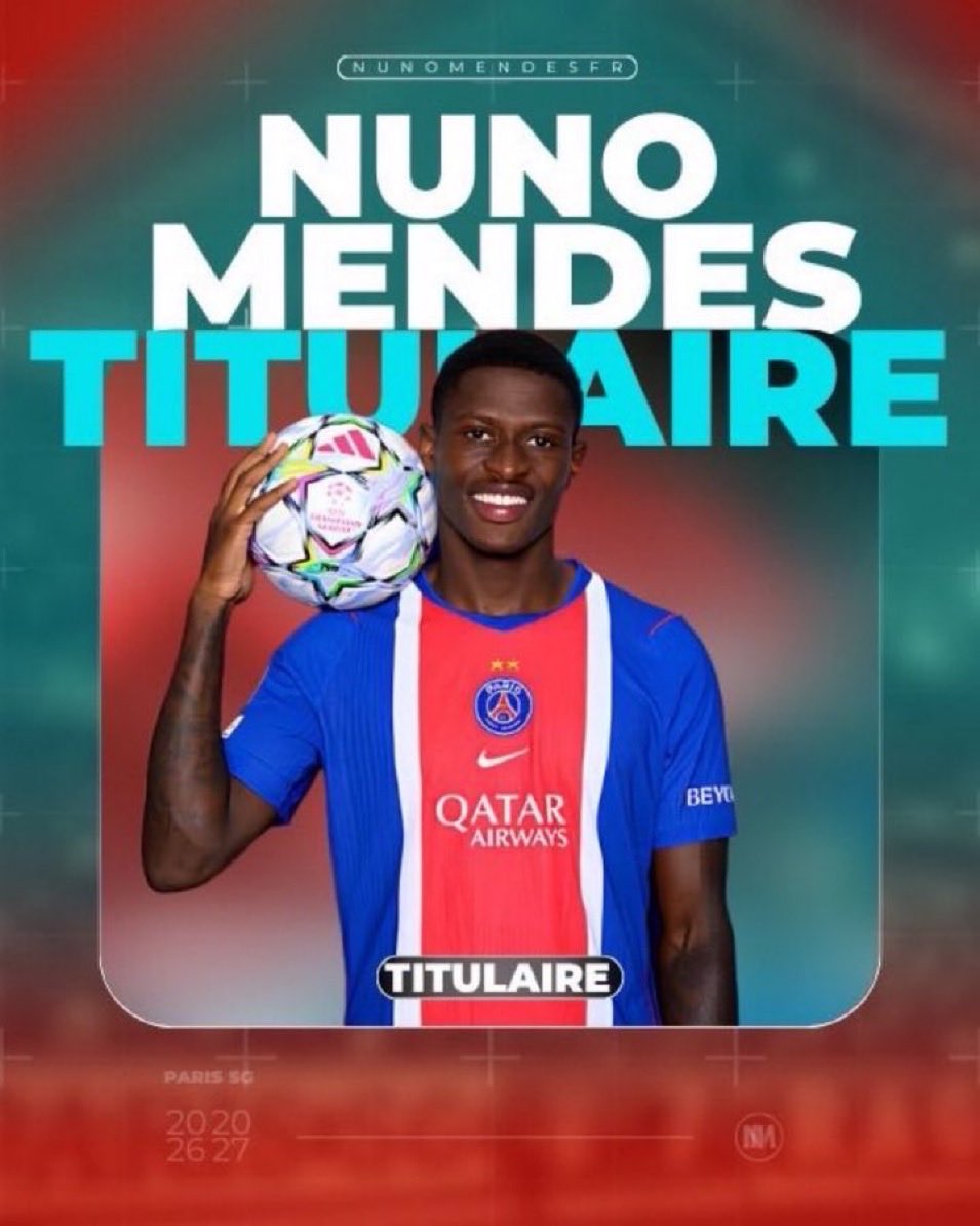 NunoMendesFrV2's tweet photo. 🚨OFFICIEL : Nuno Mendes est TITULAIRE pour aspirer l’âme du Danemark #DANPOR https://t.co/zYCUBonimO