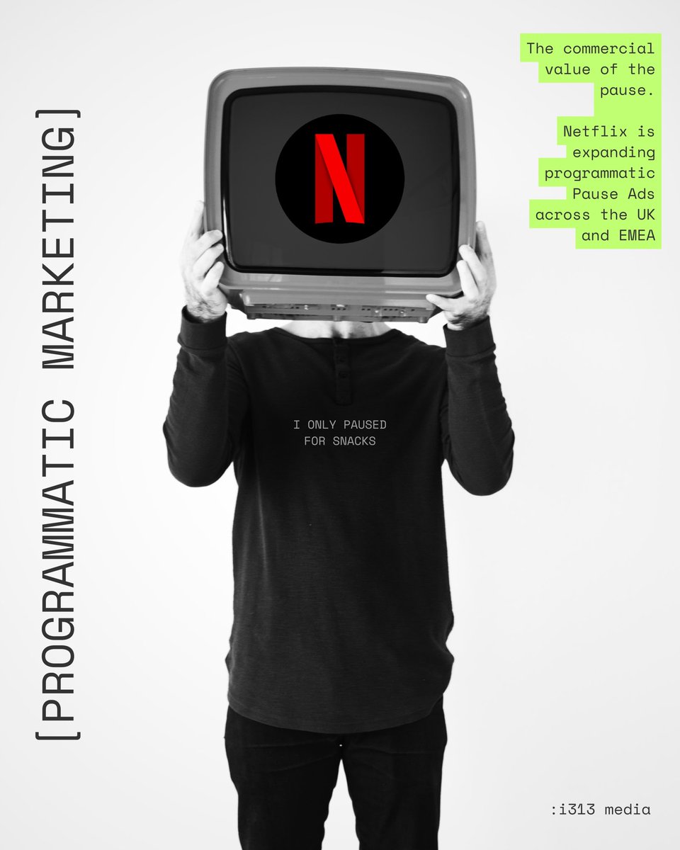 i313Media_'s tweet photo. [The commercial value of the pause]

Viewers may not love ads on a service they pay for. The trade-off, lower-cost viewing, funded partly by brands.

That said, Programmatic Ads lets businesses reach relevant audiences on a premium screen, manage frequency and measure results. https://t.co/qxfBakUdyU